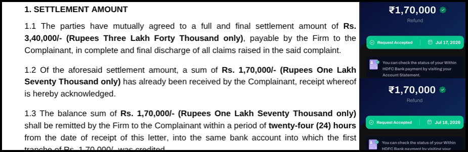 Settlement Agreement Proof