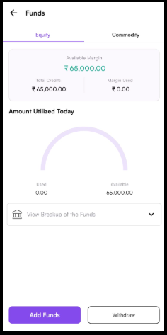 ₹65,000 Broker Refund Credit Balance Proof