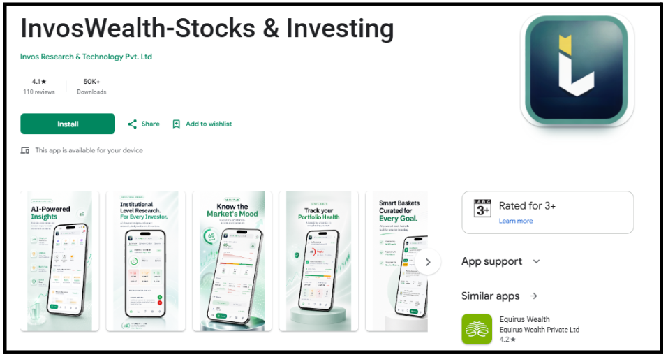 Invos Research & Technology Private Limited Google Play Store App Listing