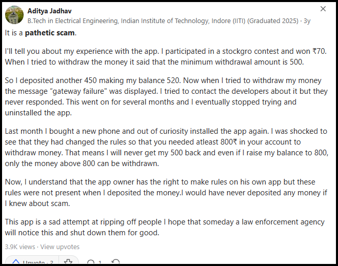 quora stockgro review