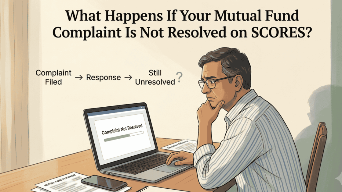 mutual fund complaint not resolved on scores
