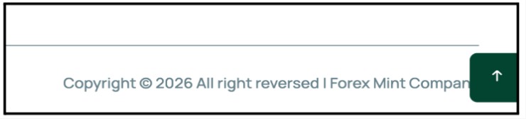 Web page footer snippet displaying a copyright notice reading 2026, All right reversed with a typo.