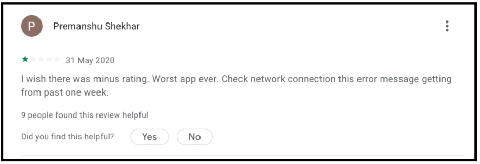 Ajcon App Review – Premanshu Shekhar (Week-Long Connection Error)