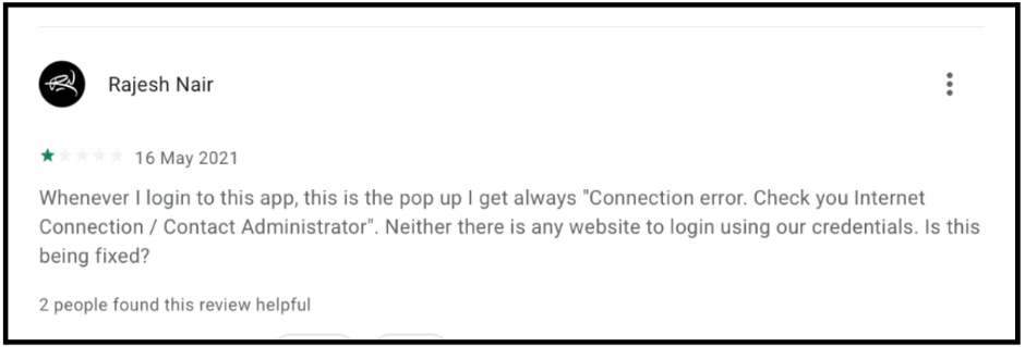 Ajcon App Review – Rajesh Nair (Login Connection Error)