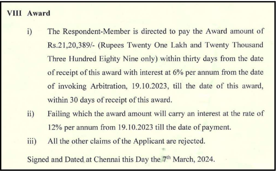Angel One MCX Gold Expiry Arbitration Award