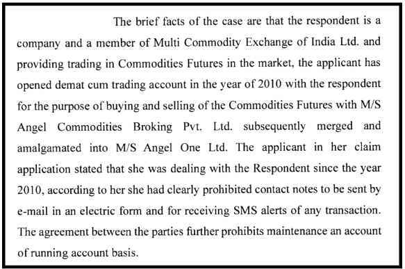 Angel One 13-Year Arbitration Case - Client Agreement Findings