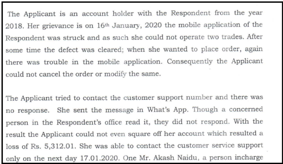 NSE Angel One app failure arbitration order