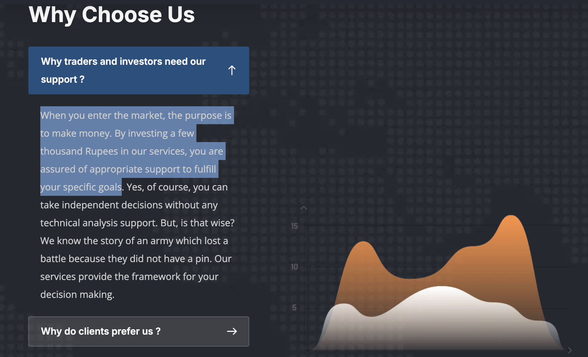 Equitiesnagain Website Why Choose Us Section