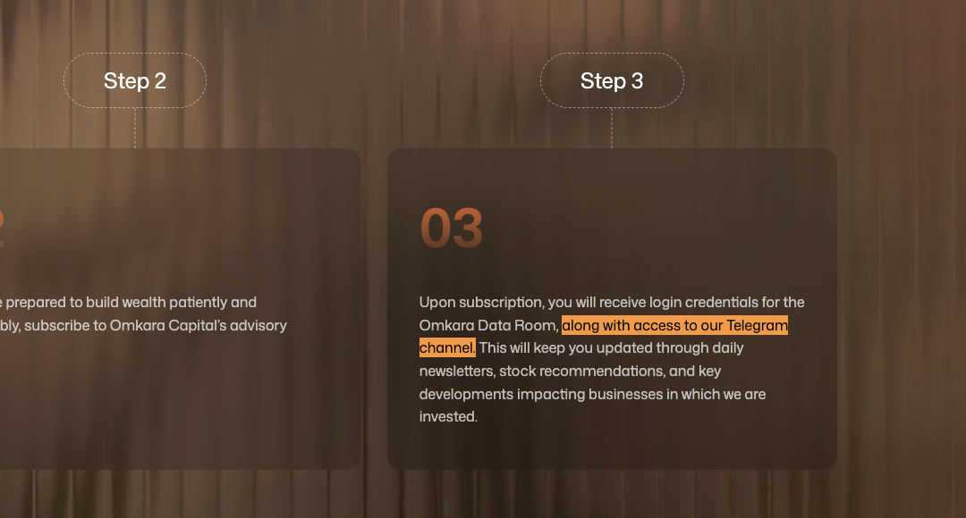 Omkara Capital Advisory Subscription Process