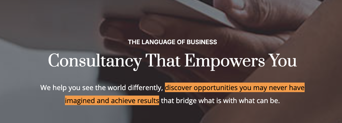 JK Research Analyst Website Promotional Marketing Language