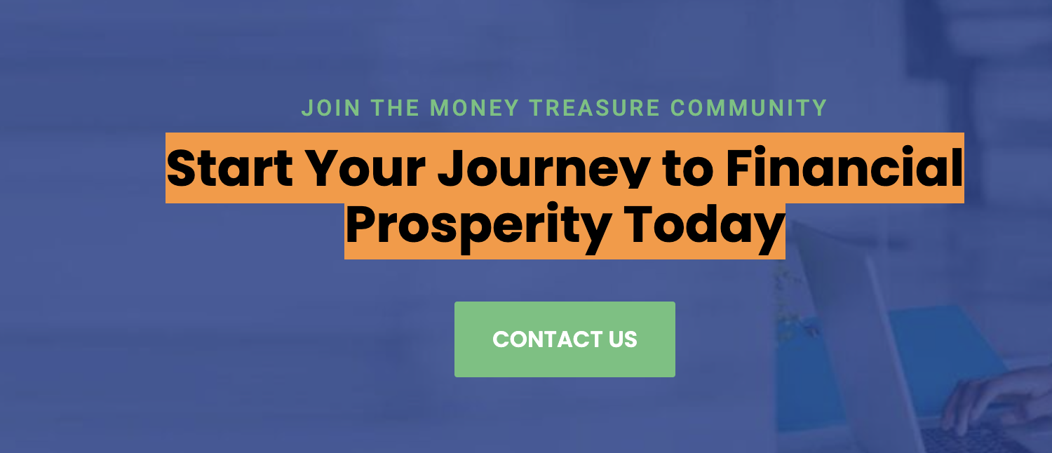 Website banner from Money Treasure Research with a Financial Prosperity claim