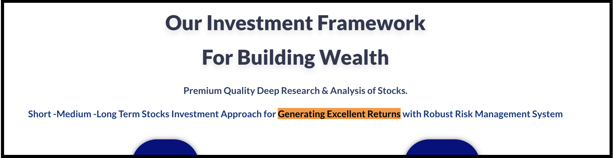 Chart Levels website section making return-oriented promotional claims