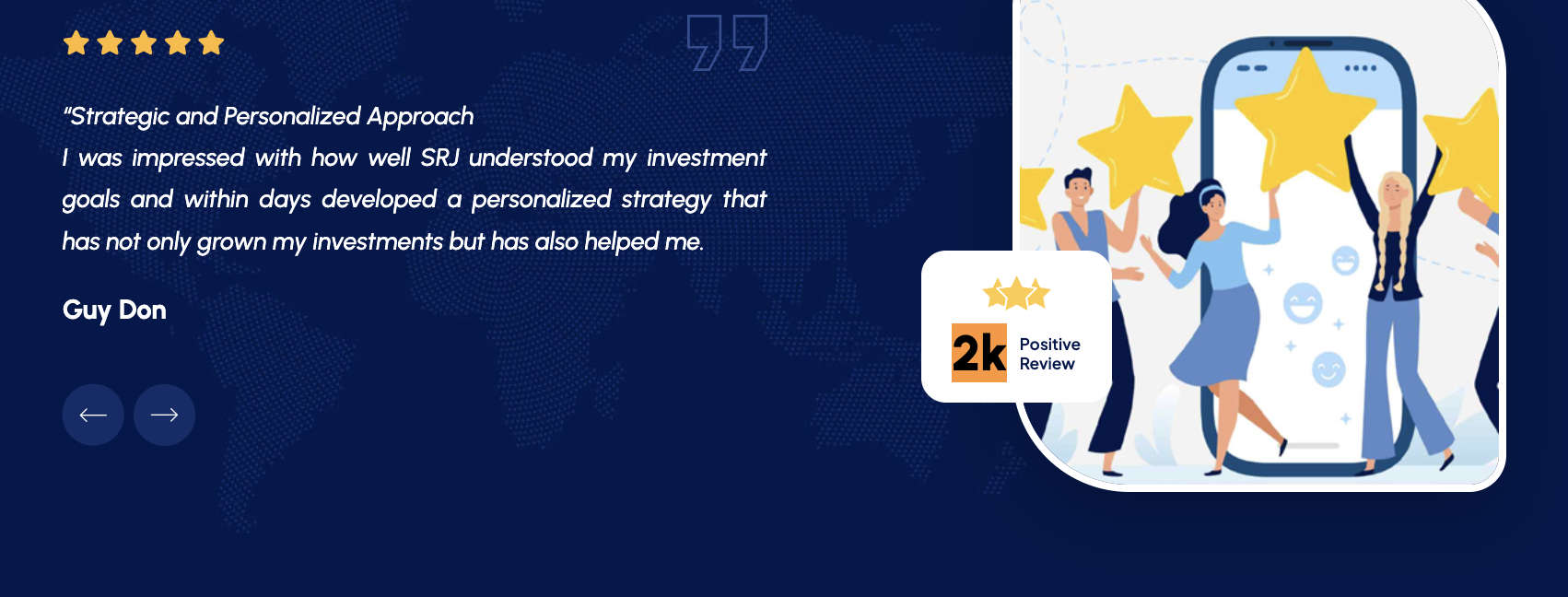 Shreeji Research Website Testimonial and 2k Review Badge