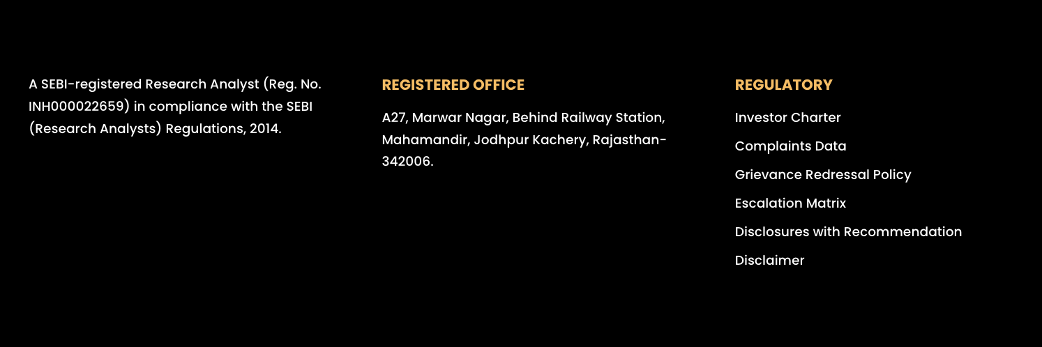 Website footer for Ujjawal Maheshwari