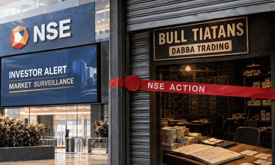 NSE warning notice regarding illegal dabba trading operation Bull Tiatans operated by Swati Gupta