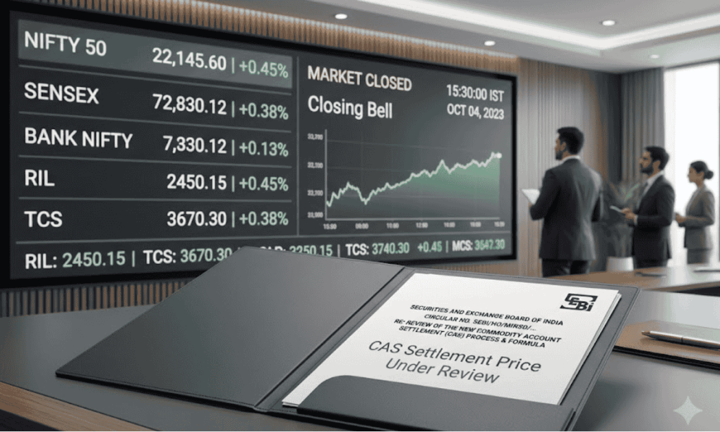 Stock market trading screen showing market trends and derivative price calculations