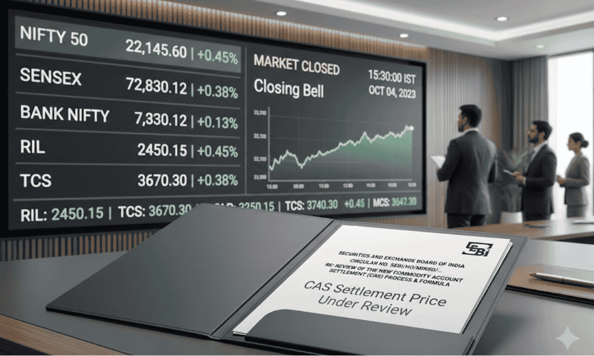 Stock market trading screen showing market trends and derivative price calculations