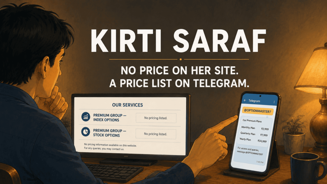 Kirti Saraf Review Gaps in Pricing