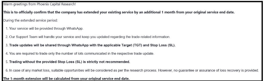 Firm reply to a complaint against Pheonix Capital Research