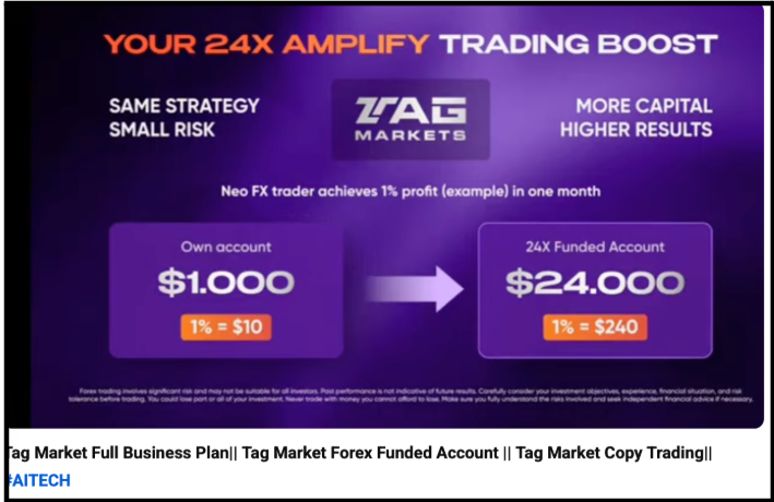 How Tag Markets is promoted to Indian investors on YouTube