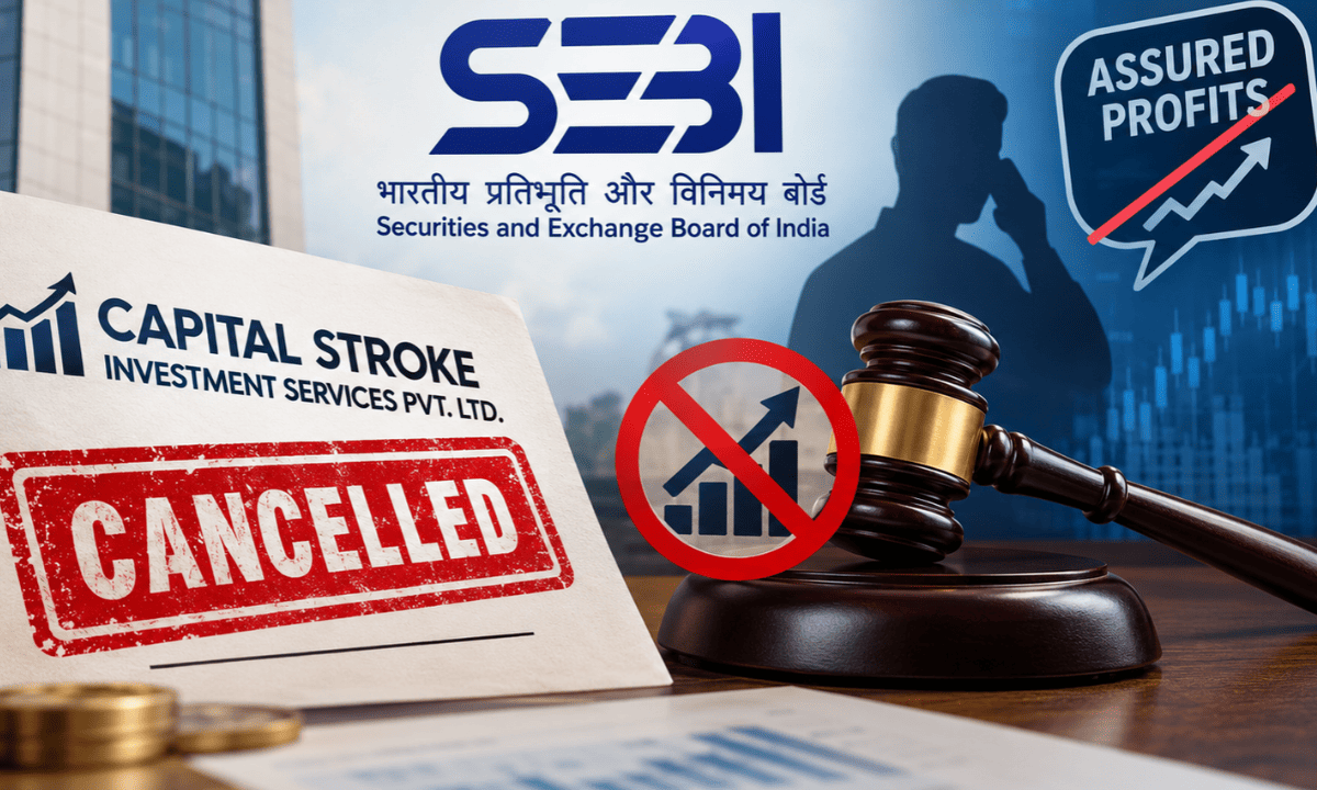 SEBI order document against Capital Stroke Investment Services showing 10 established violations and a cancelled certificate.