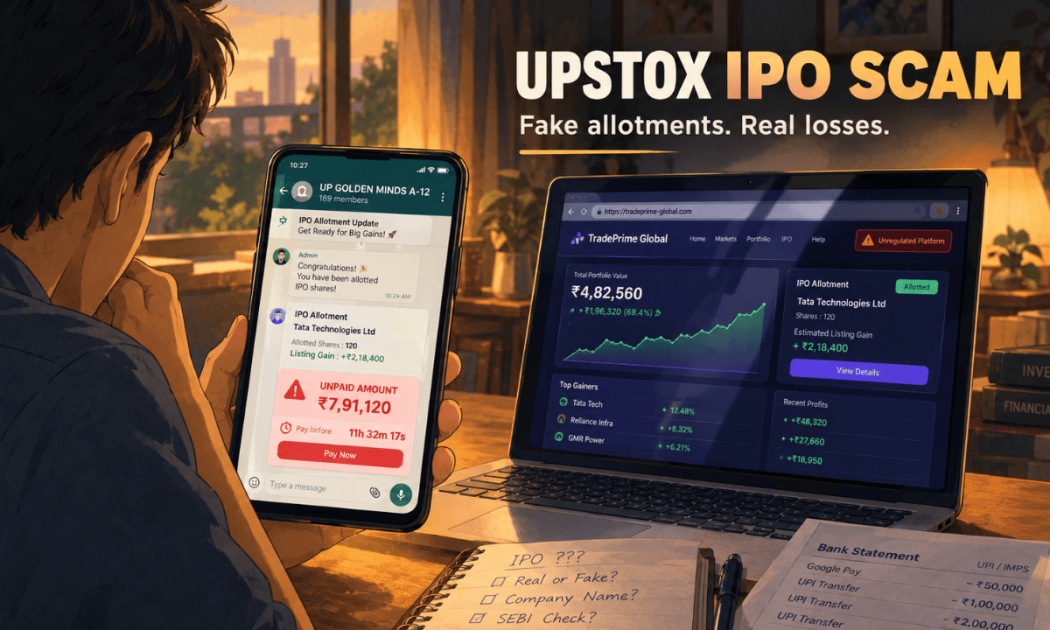 Upstox IPO Scam