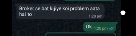 WhatsApp chat screenshot between a tipster and a trader with advice to contact the broker for issues